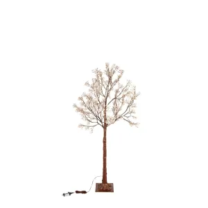 Indoor/Outdoor Electric Lighted Faux Gypsophila Twig Tree, 4' Tall,2phl130