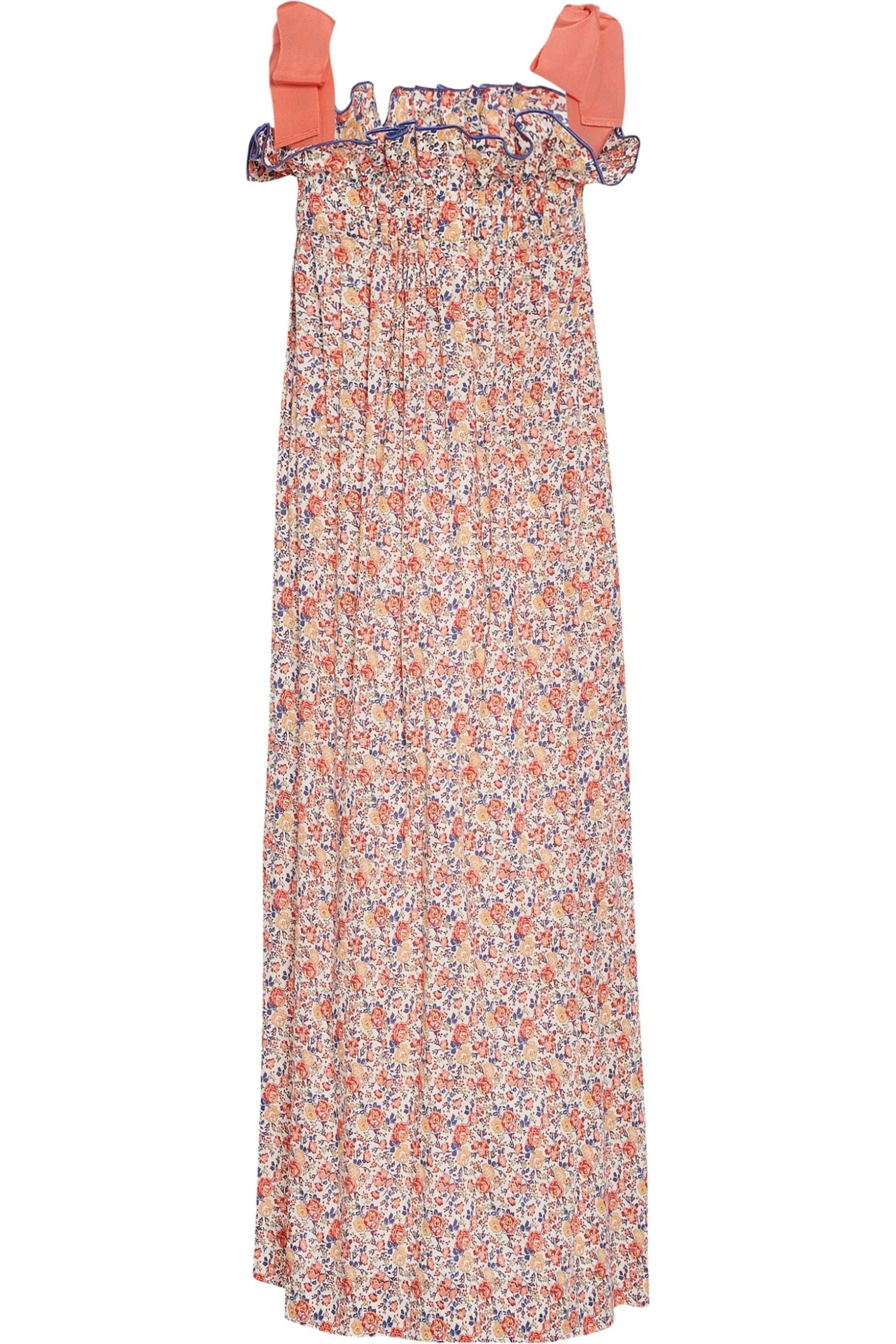 Jaime Coral Floral Dress