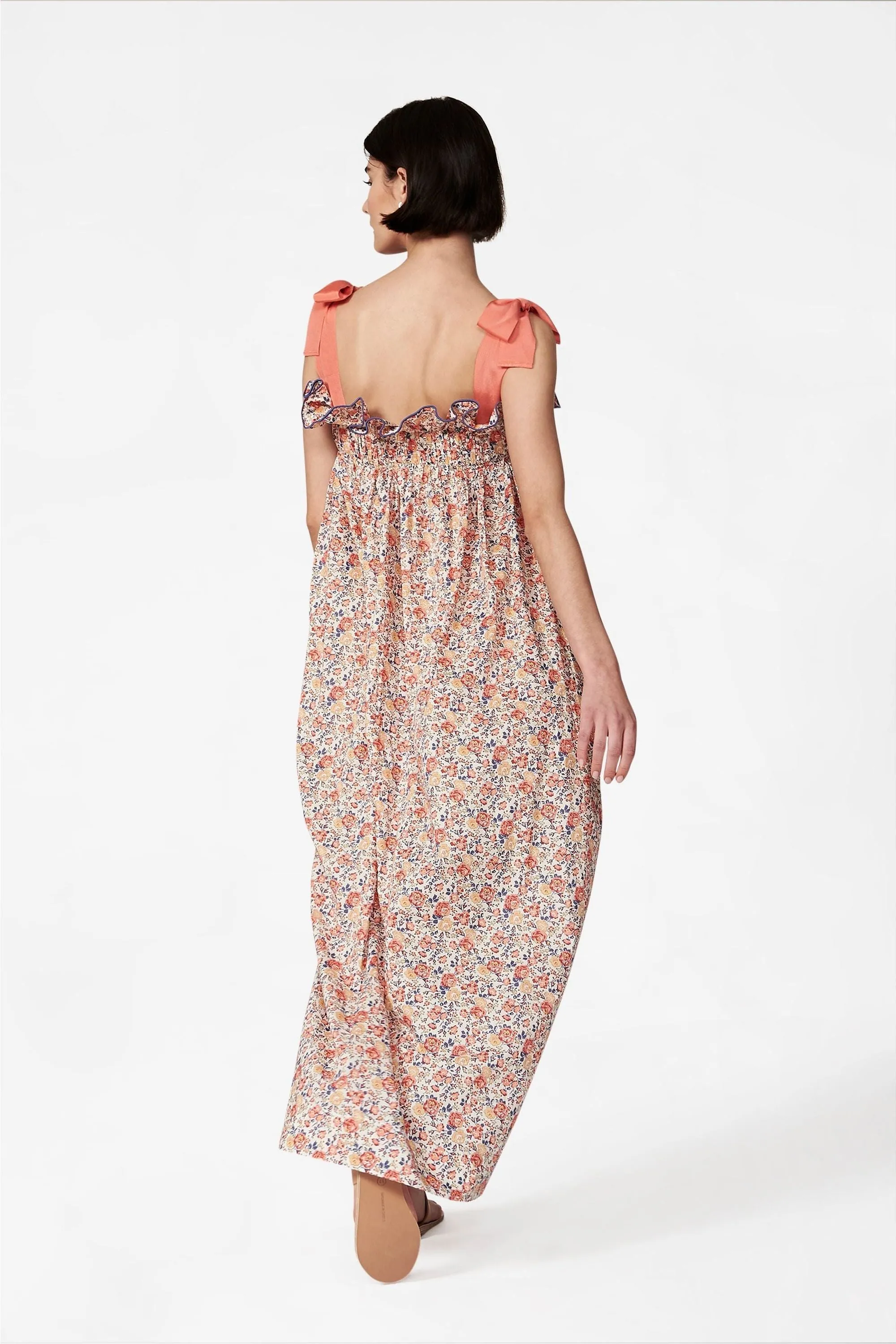 Jaime Coral Floral Dress