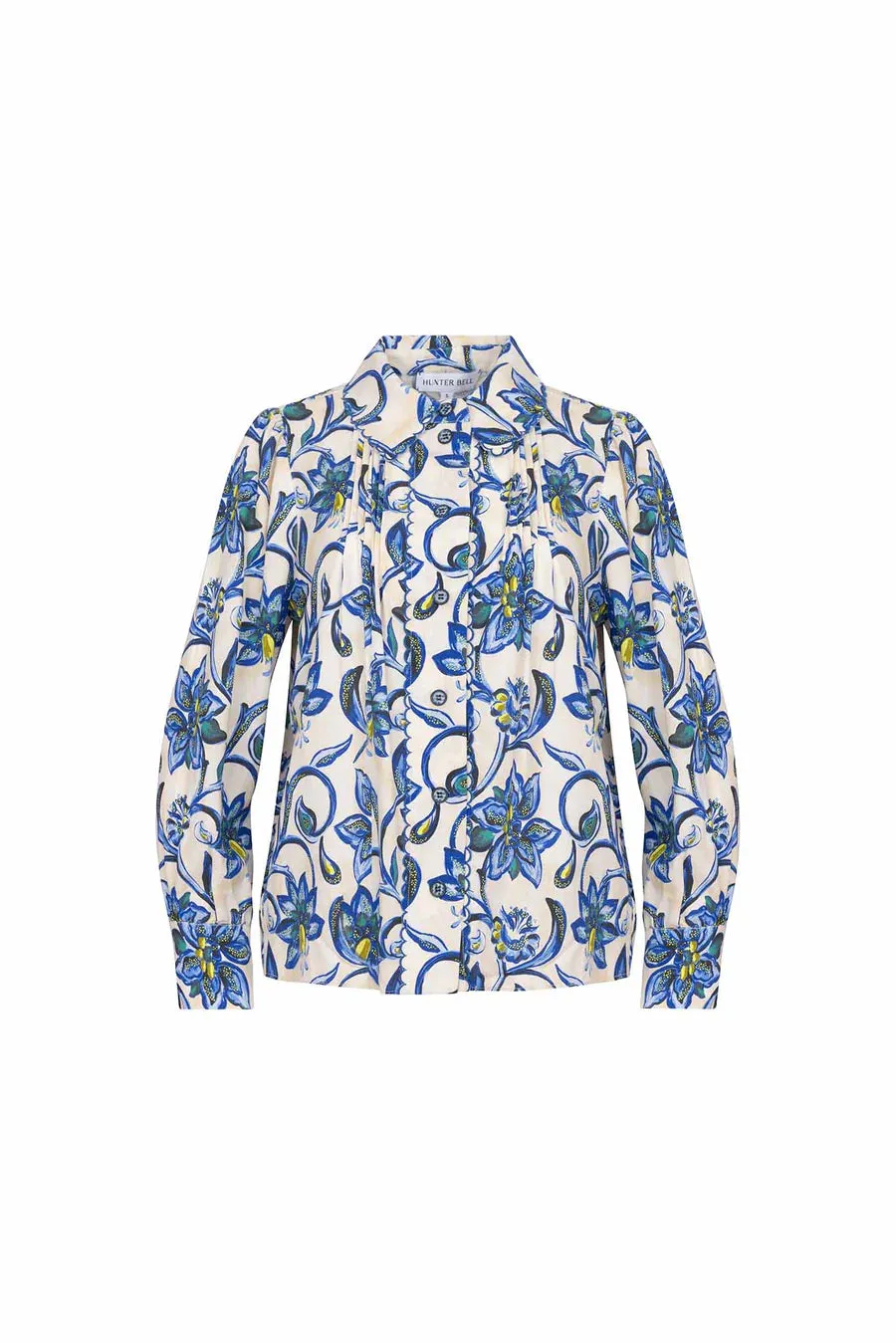 JAMES TOP - PORCELAIN FLORAL BLUE