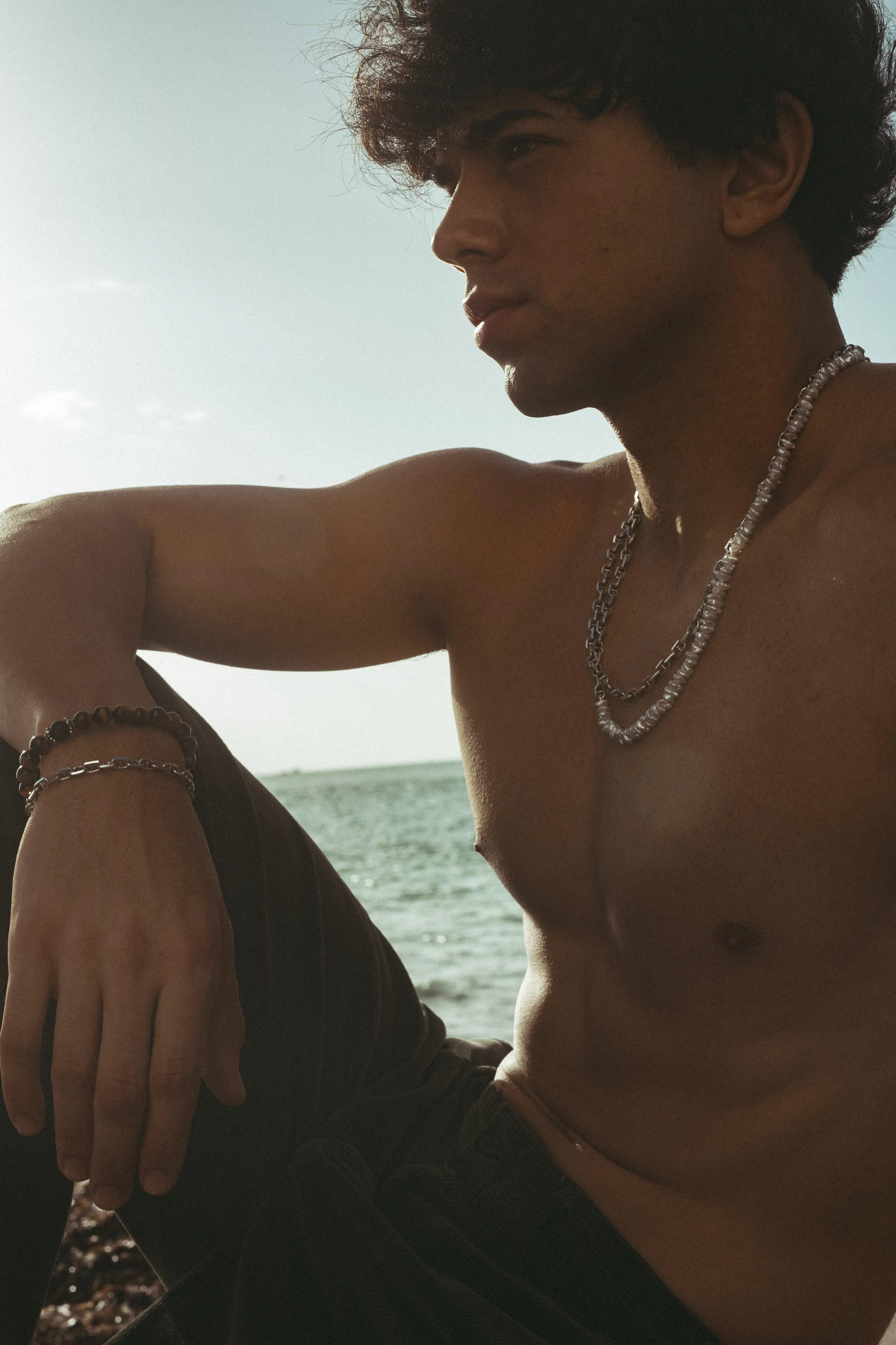 Josh Pearl Link Necklace
