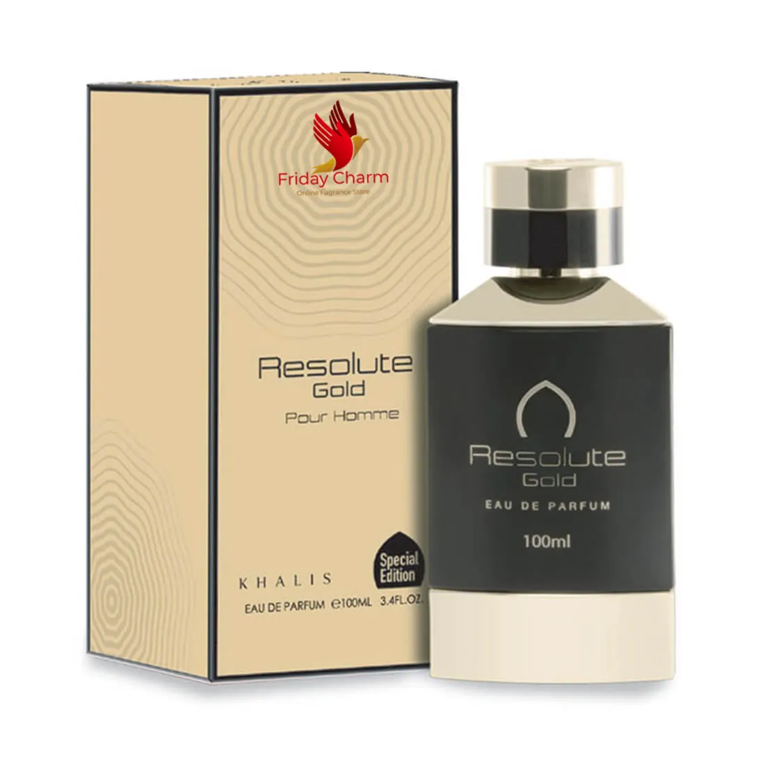 Khalis Resolute Gold Fragrance Spray - 100 ml