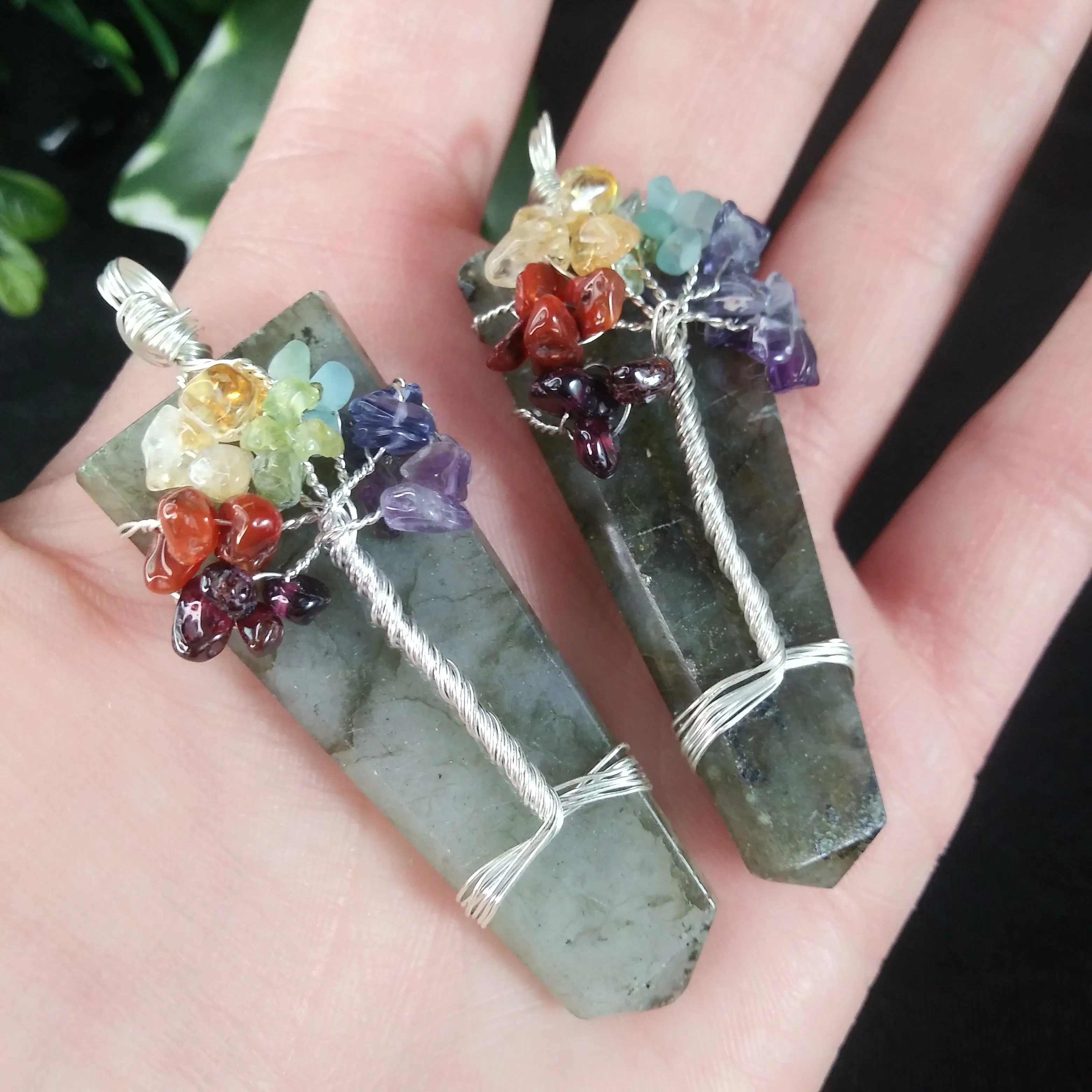 Labradorite Chakra Tree