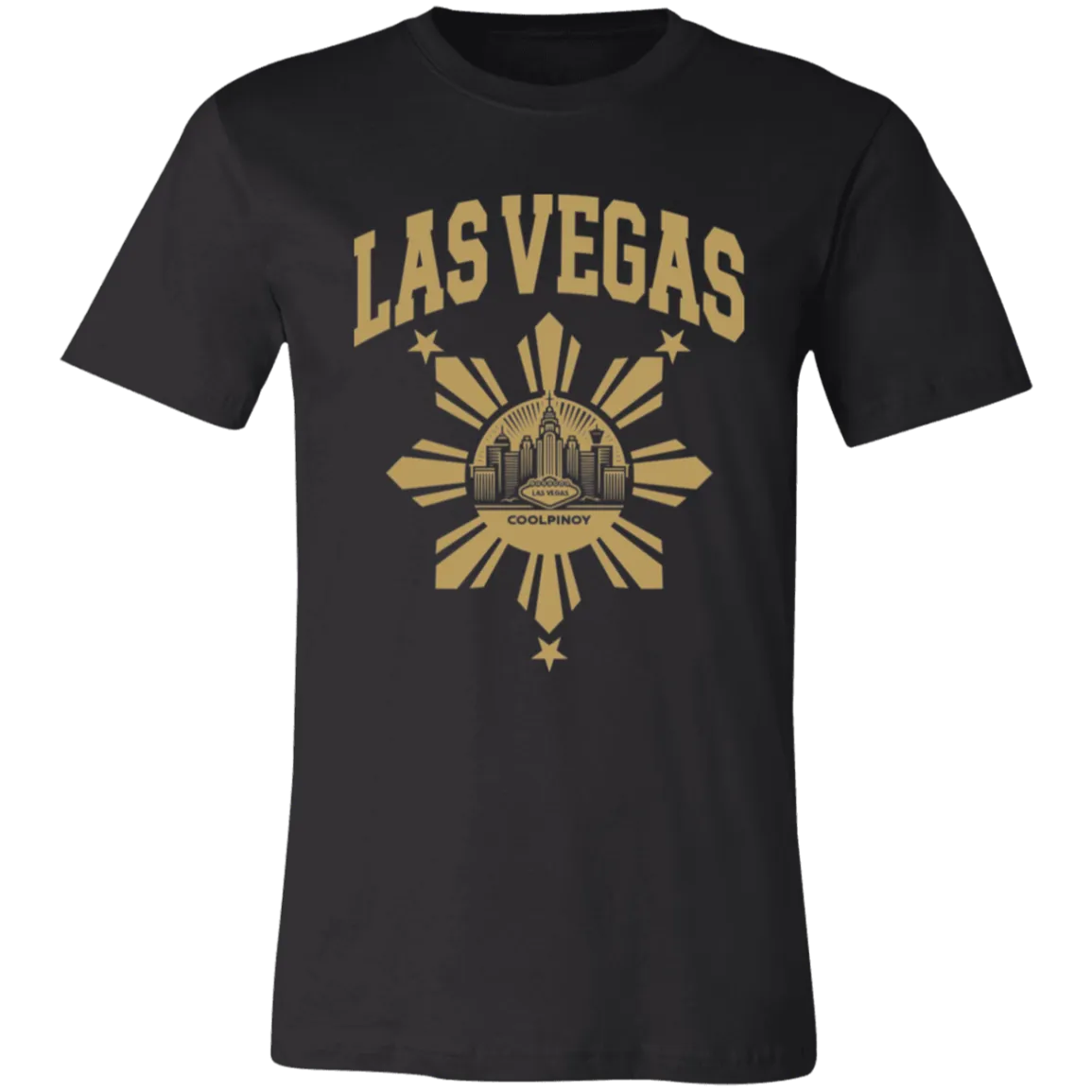 Las Vegas with Sun and Stars Unisex Jersey T-Shirt