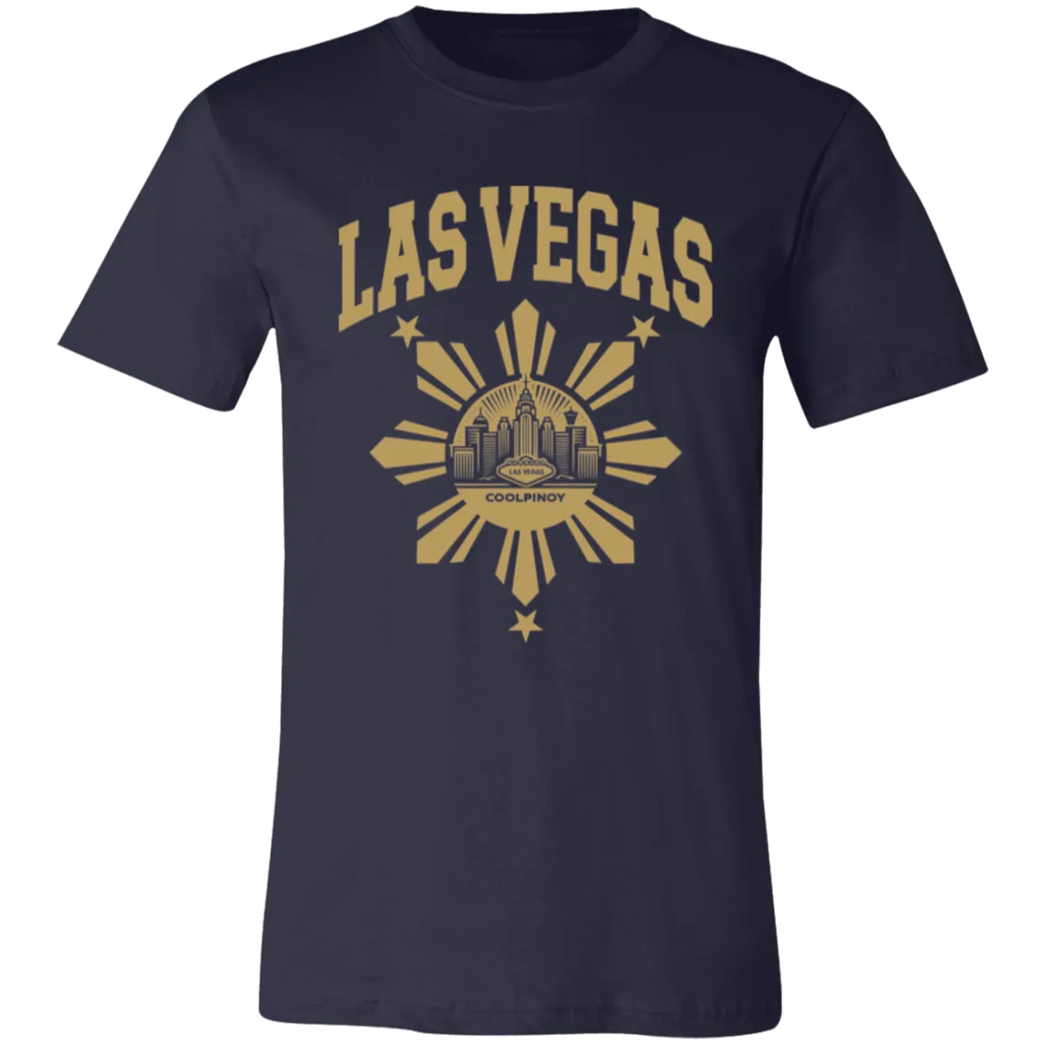 Las Vegas with Sun and Stars Unisex Jersey T-Shirt