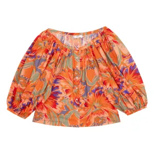 Lindi top - vivid floral