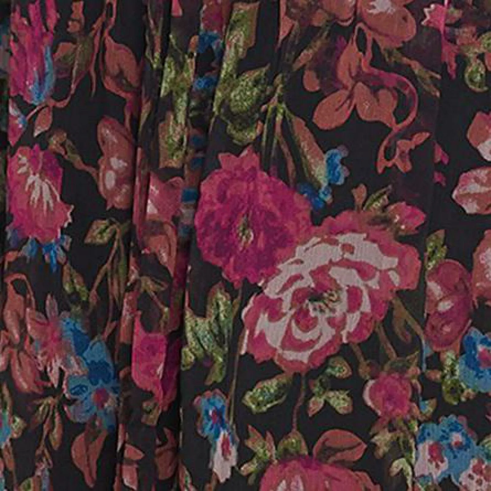 Linea by Louis Dell'Olio Women's Floral Print Soft Skirt Black Medium
