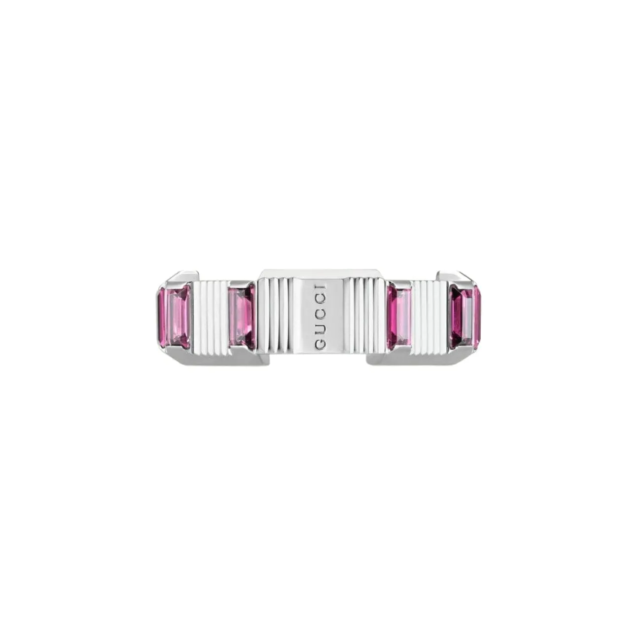 Link To Love 18K White Gold Rubellite Ring