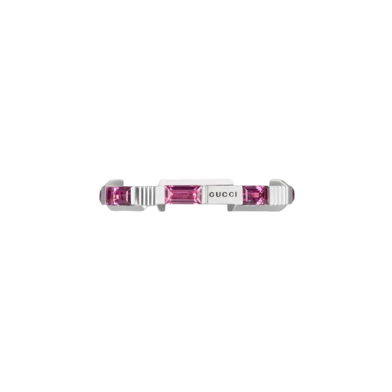 Link To Love 18K White Gold Rubellite Ring