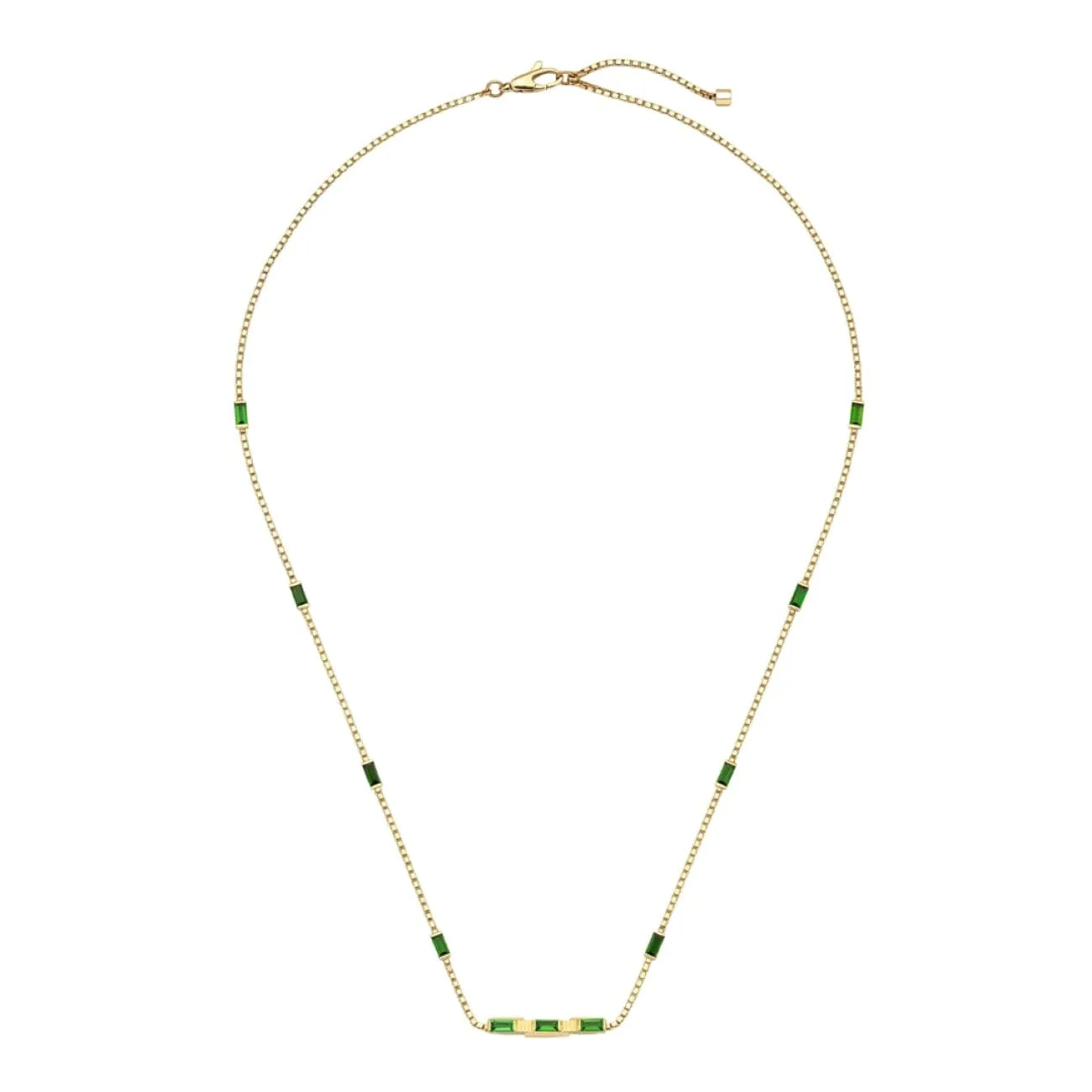 Link To Love 18K Yellow Gold Baguette Tourmaline Necklace