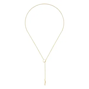 Link To Love Lariat 18K Yellow Gold Necklace
