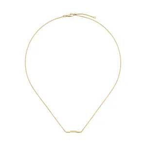 LINK TO LOVE NECKLACE WITH 'GUCCI" BAR