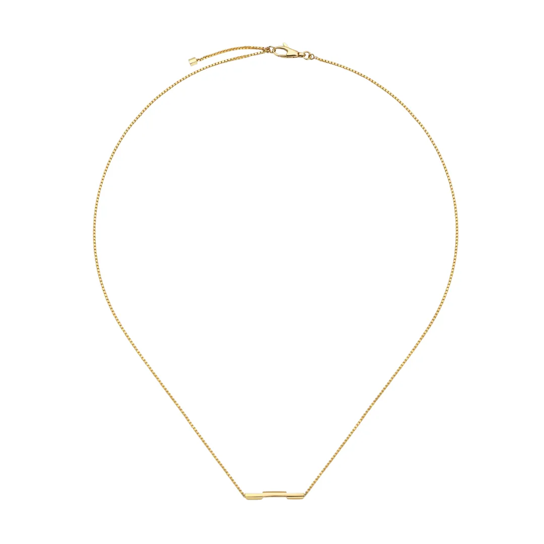 LINK TO LOVE NECKLACE WITH 'GUCCI" BAR