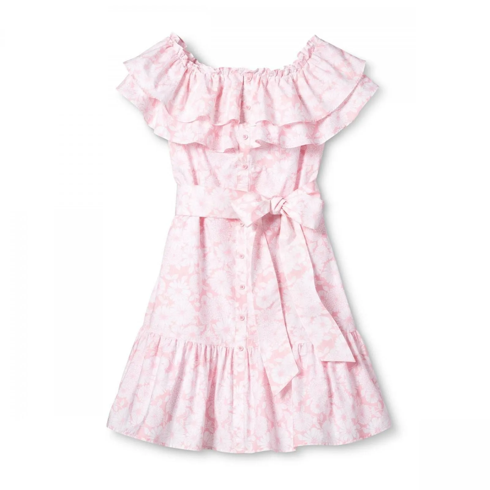 Lisa Marie Fernandez for TRGT Floral Off the Shoulder Dress