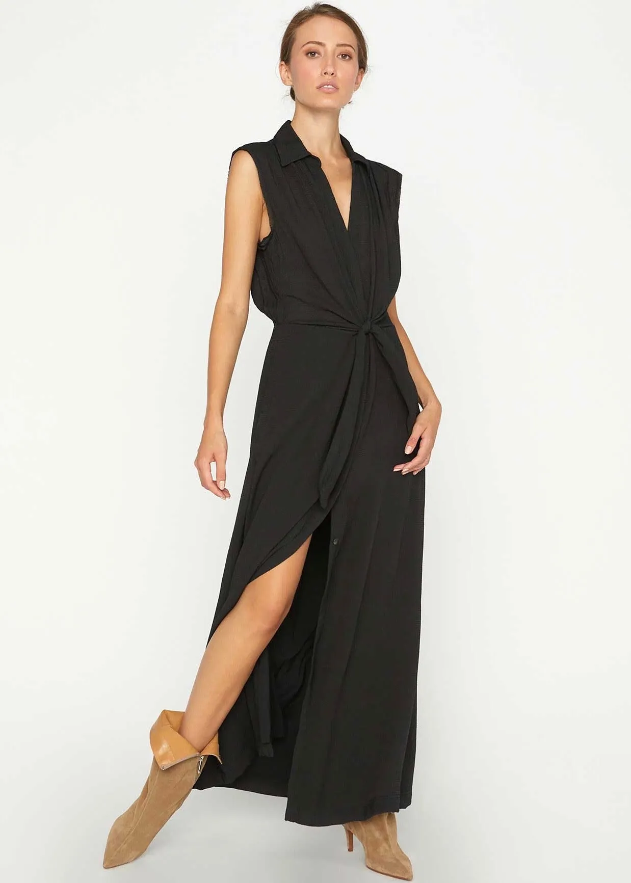 Madsen Sleeveless Maxi Dress (Black Onyx)