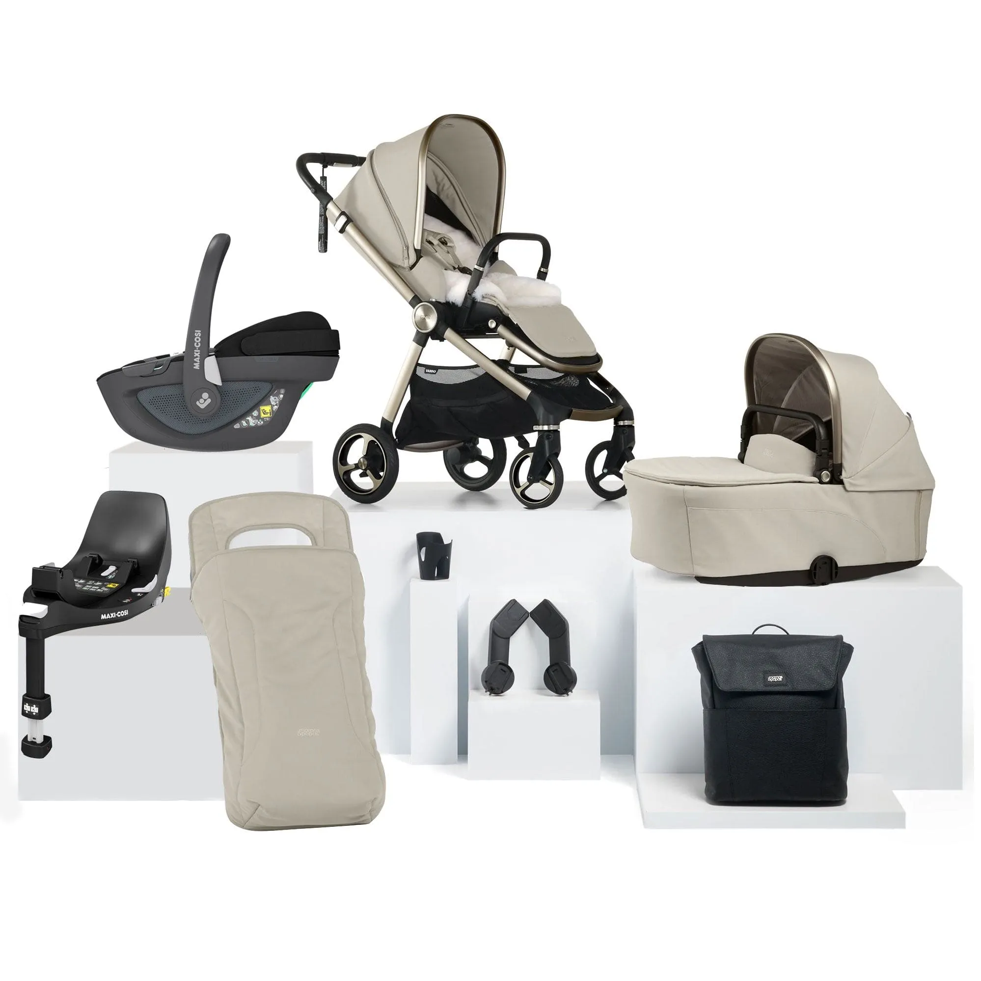 Mamas & Papas Vardo Complete Maxi-Cosi Bundle in Shell