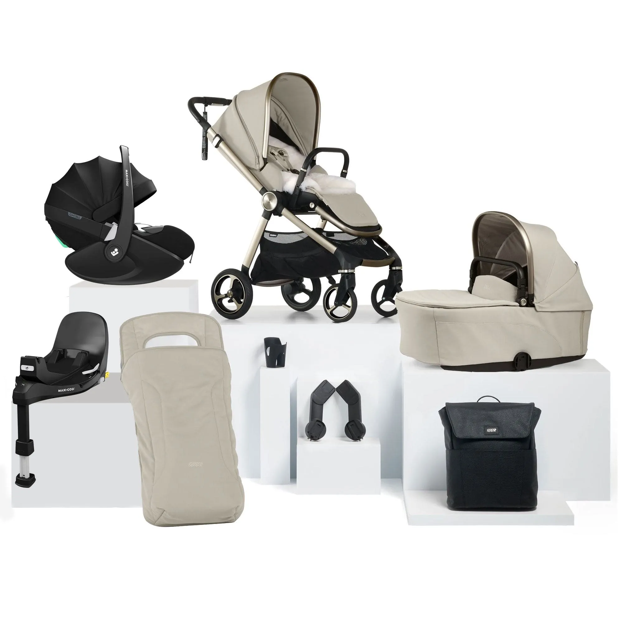 Mamas & Papas Vardo Complete Maxi-Cosi Bundle in Shell