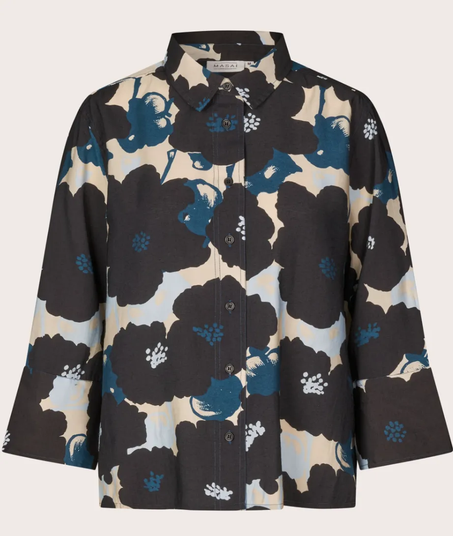 Masai Ilonka Shirt Moonlit Ocean Print