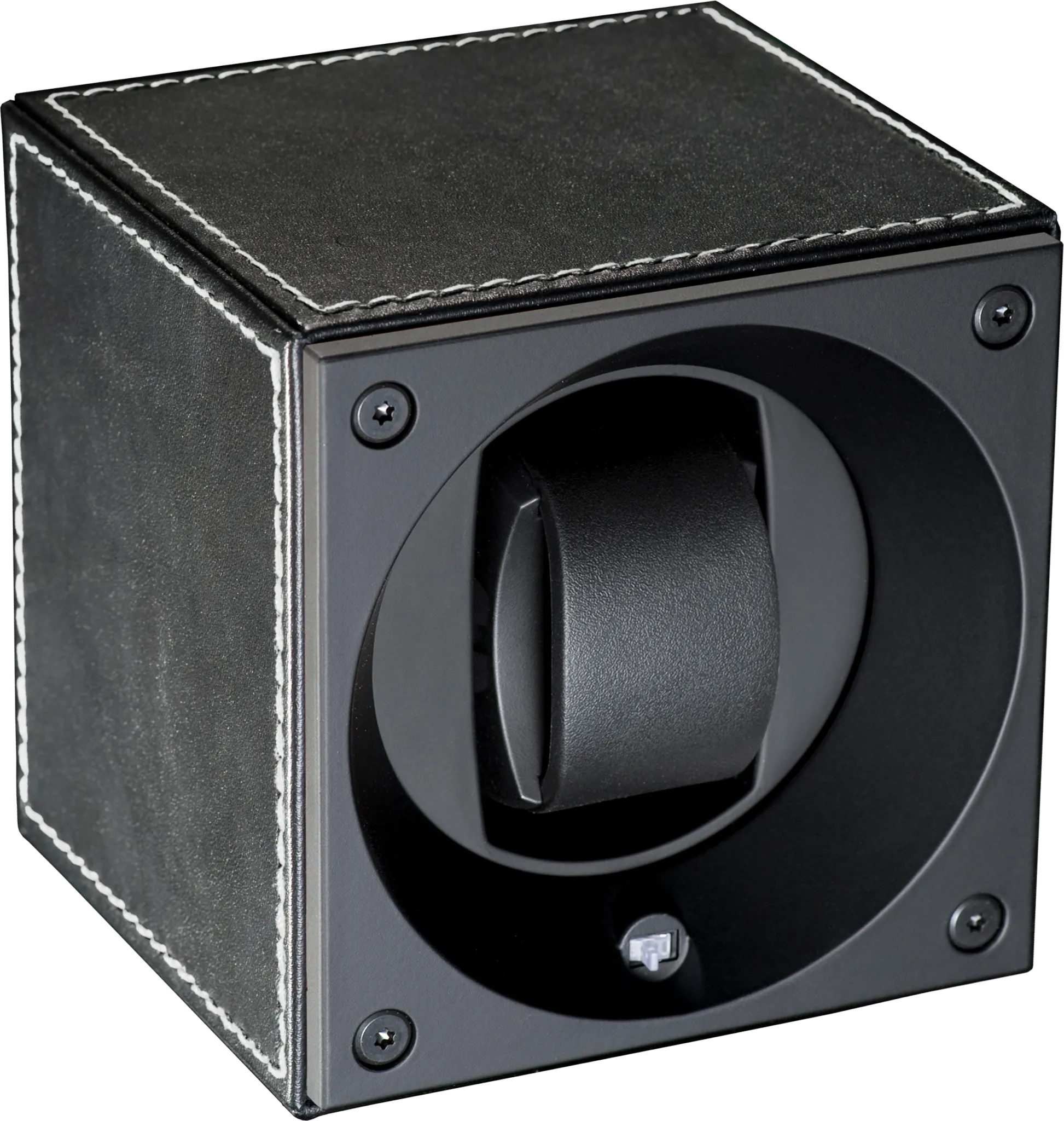 Masterbox Single Black Toledo Leather White Stitches