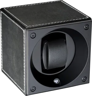 Masterbox Single Black Toledo Leather White Stitches