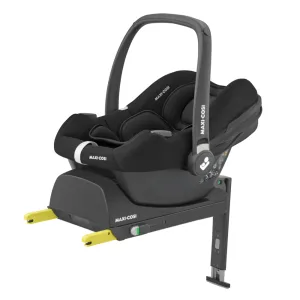 Maxi Cosi CabrioFix i-Size Base & CabrioFix i-Size Car Seat Bundle - Essential Black