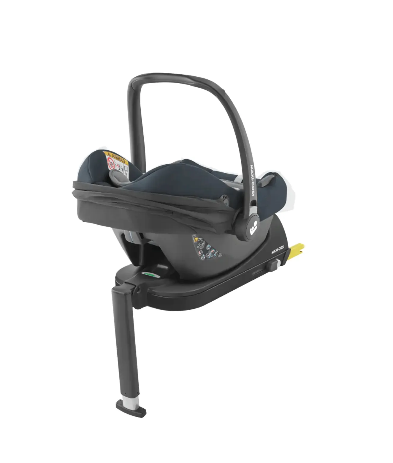 Maxi Cosi CabrioFix i-Size Base & CabrioFix i-Size Car Seat Bundle - Essential Black