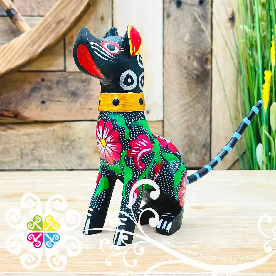 Medium Dog Alebrije- Handcarve Wood Decoration Figure