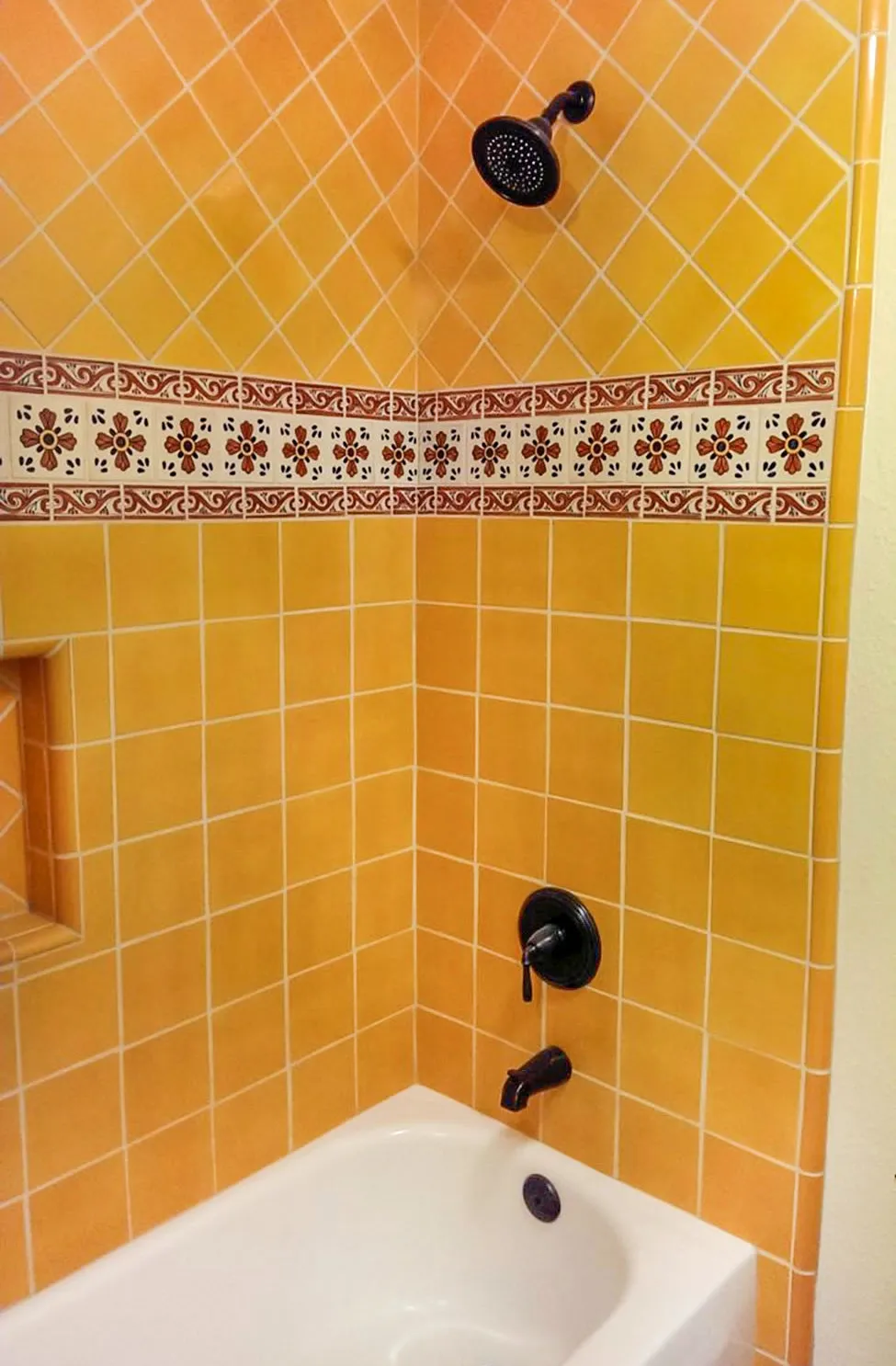 Mexican Talavera Ceramic Decorative Tile: Blue Seville