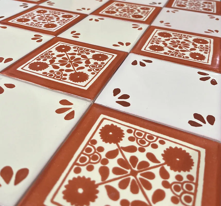 Mexican Talavera Ceramic Decorative Tile: TC Ville