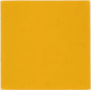 Mexican Talavera Ceramic Solid Tile: Gold Yellow