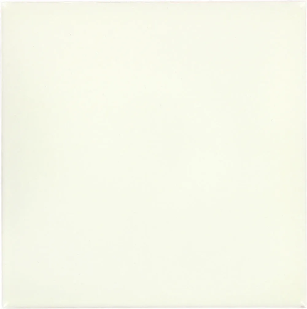 Mexican Talavera Ceramic Solid Tile: Mexican White
