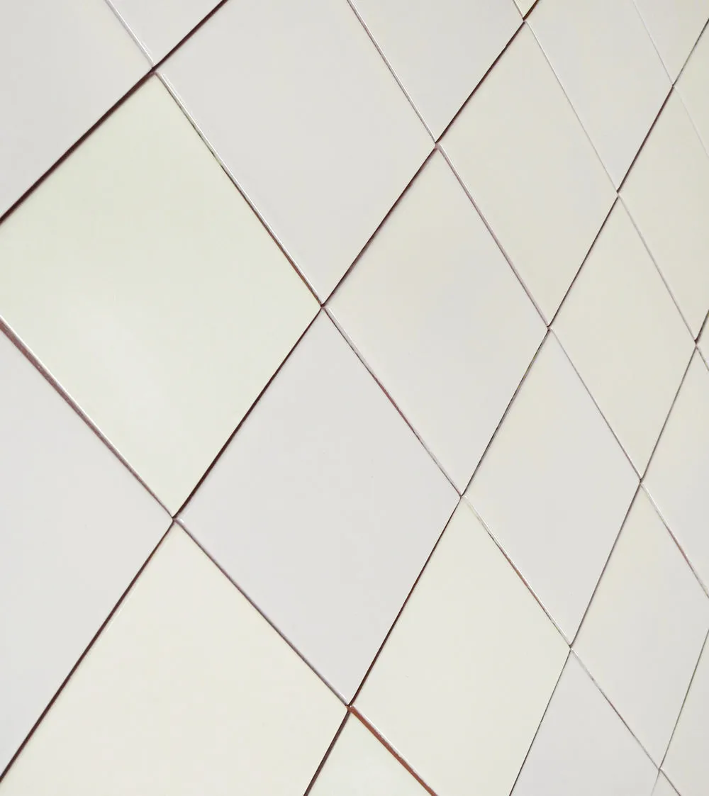 Mexican Talavera Ceramic Solid Tile: Mexican White