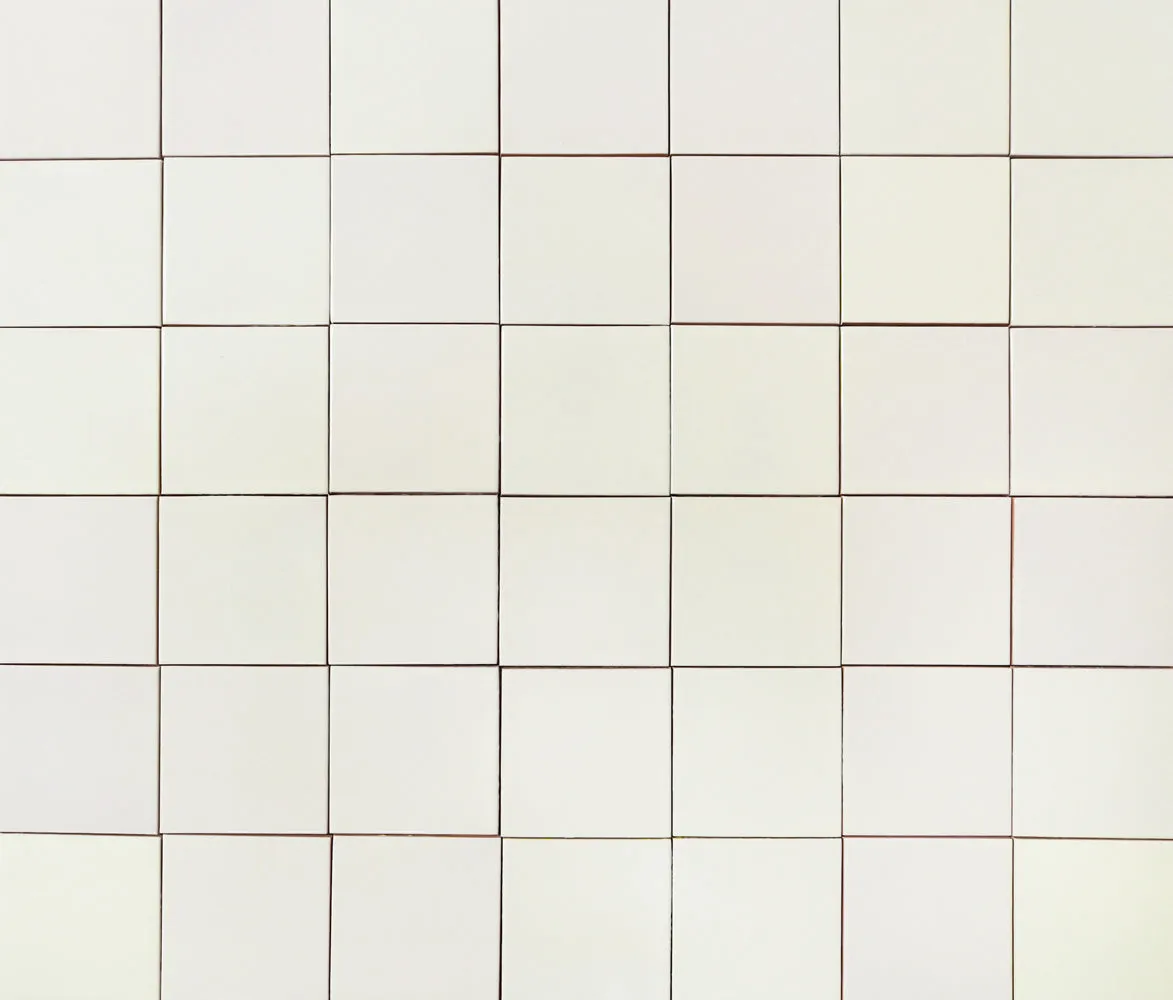 Mexican Talavera Ceramic Solid Tile: Mexican White