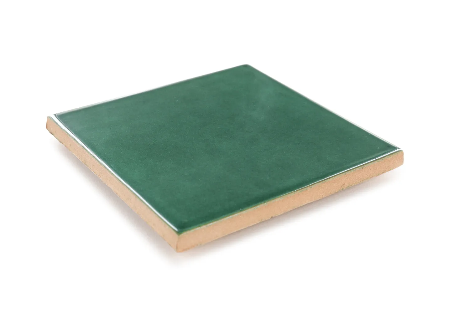 Mexican Talavera Ceramic Solid Tile: Verde Hoja