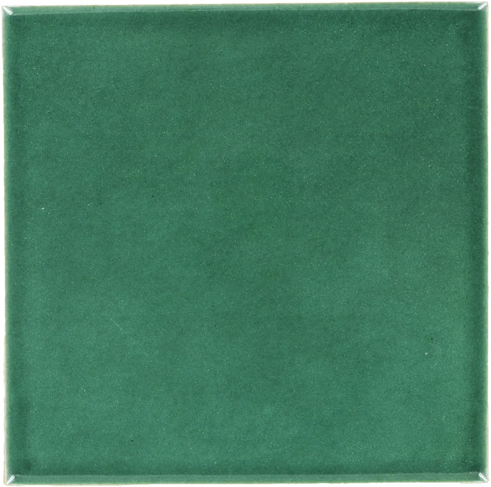 Mexican Talavera Ceramic Solid Tile: Verde Hoja