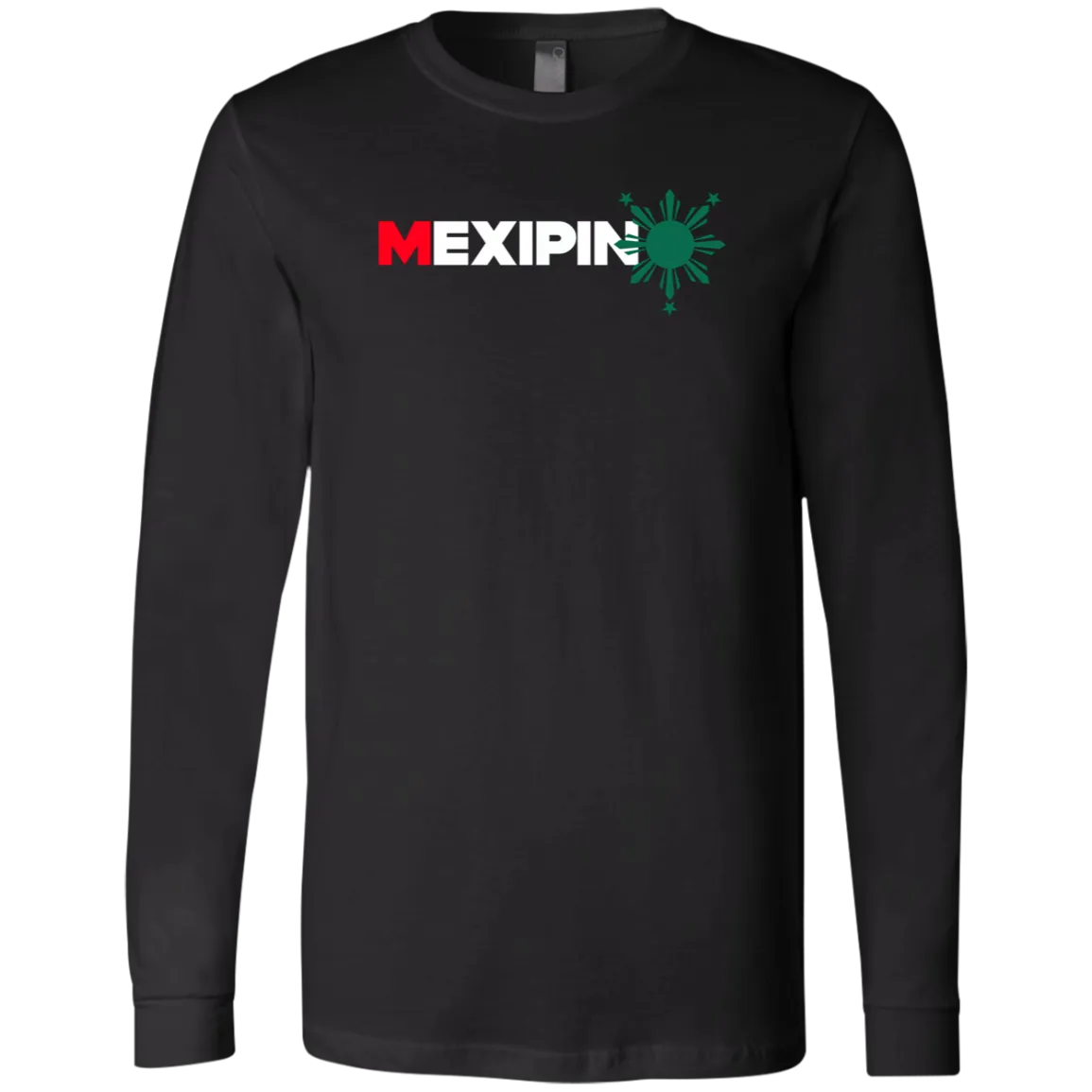 Mexipino with Sun Unisex Jersey Long Sleeve T-Shirt