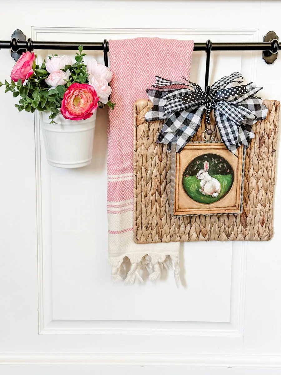 Mini Bunny In Gold Frame Print