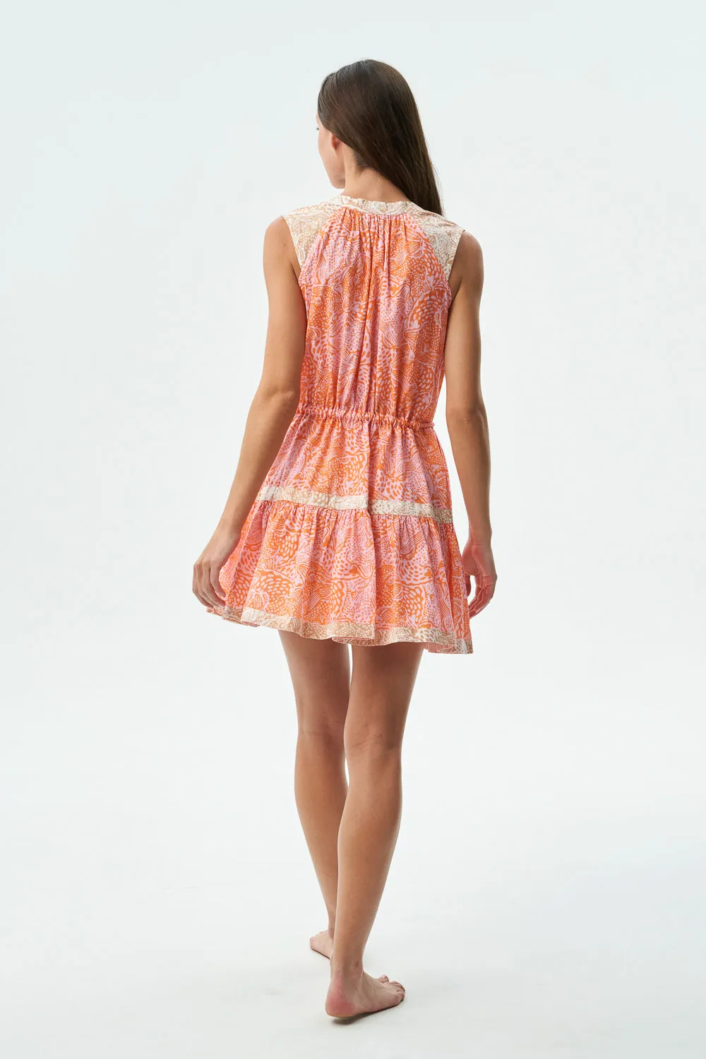 MIRAGE DRESS - ANIMAL ORANGE