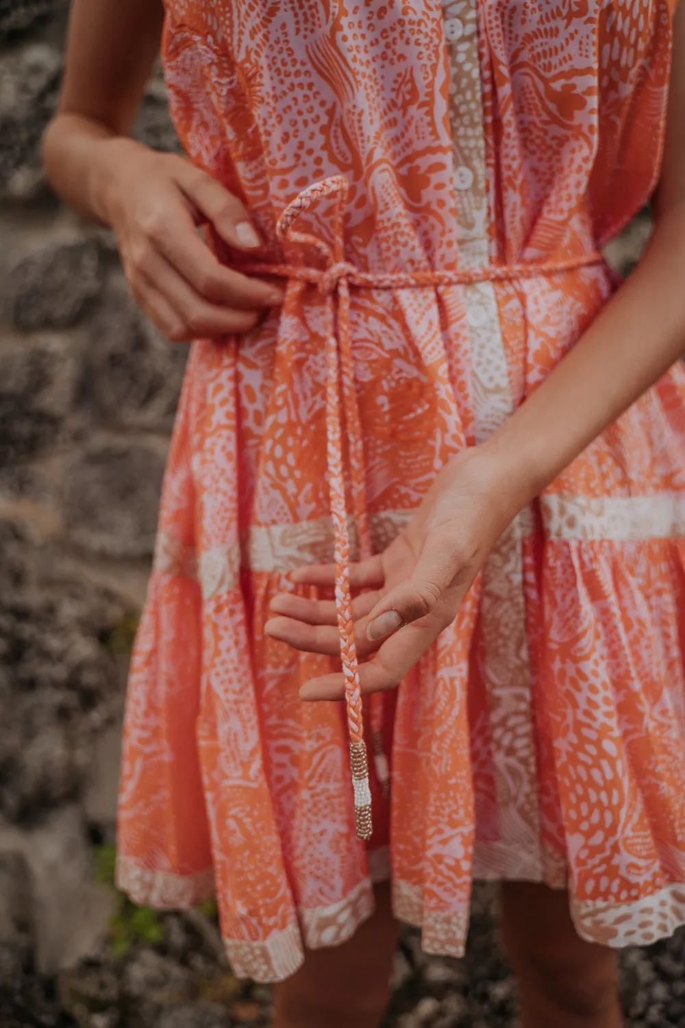 MIRAGE DRESS - ANIMAL ORANGE