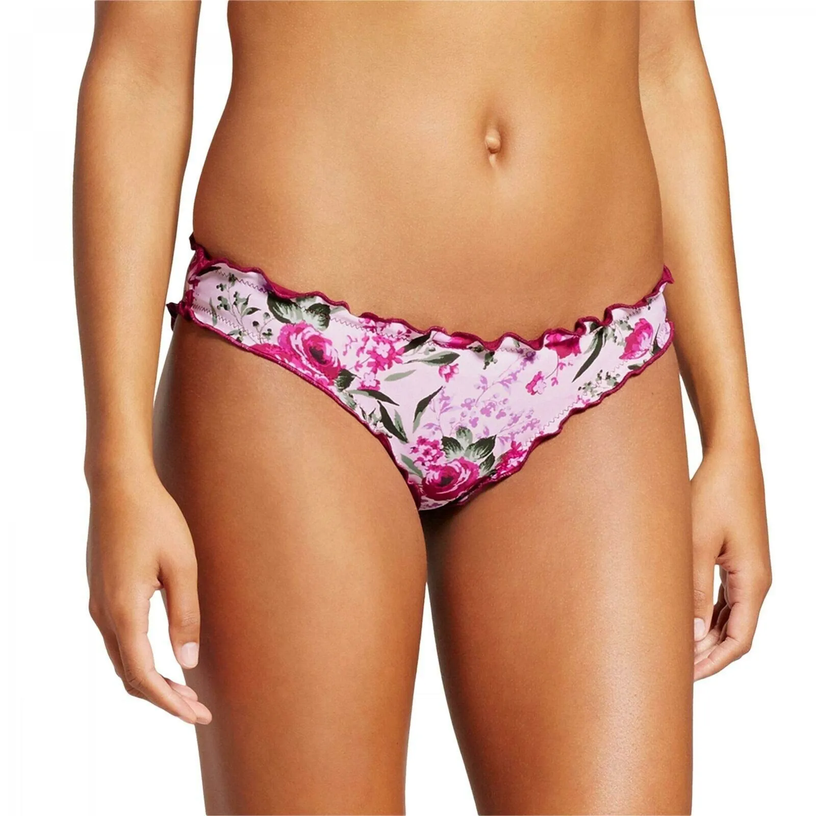 Mossimo Women's Ruffle Edge Cinch Back Hipster Bikini Bottom