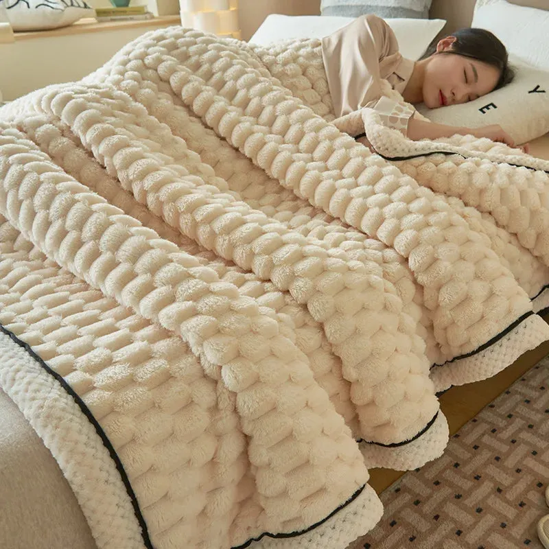 Multi-function Plush Throw Blanket