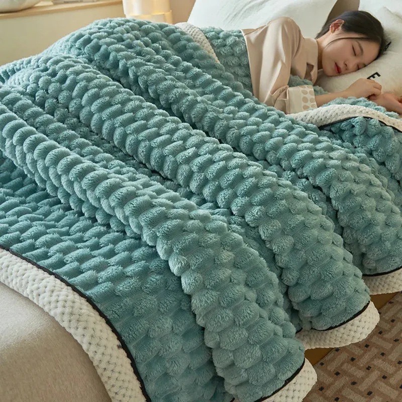 Multi-function Plush Throw Blanket