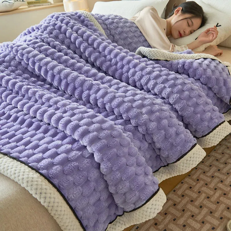 Multi-function Plush Throw Blanket