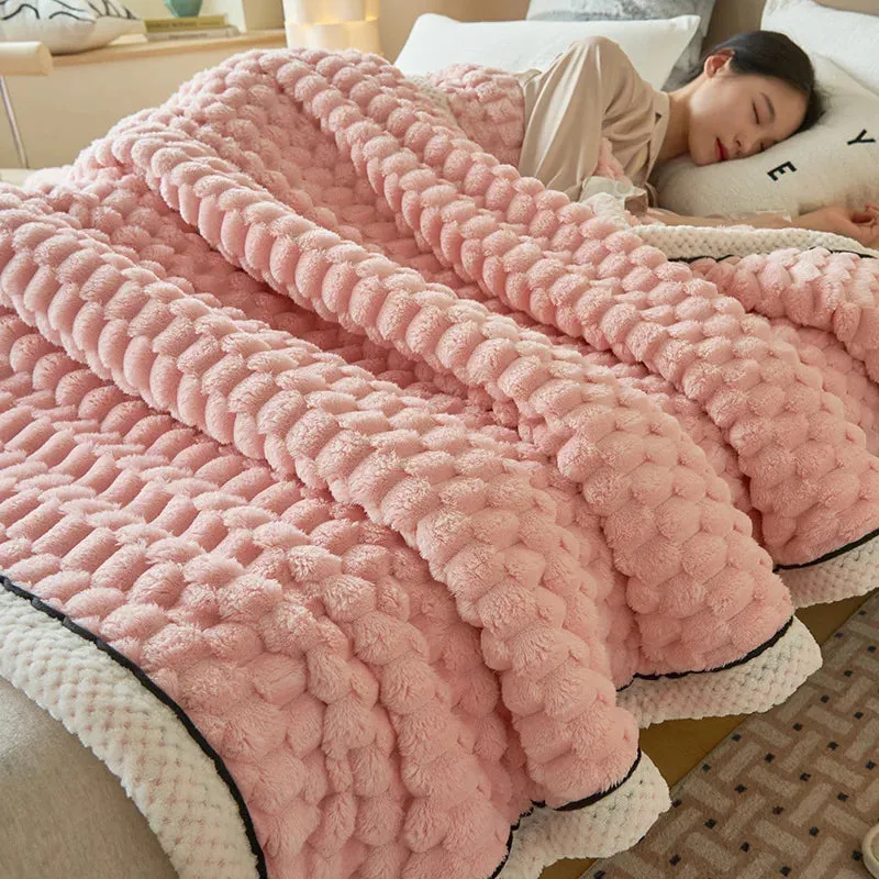 Multi-function Plush Throw Blanket