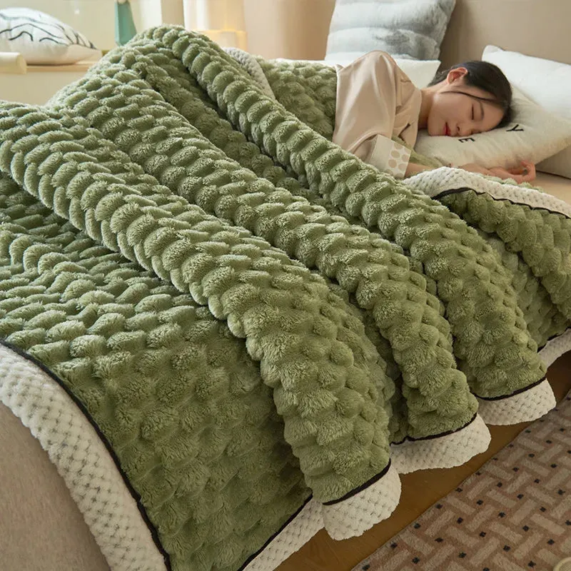 Multi-function Plush Throw Blanket