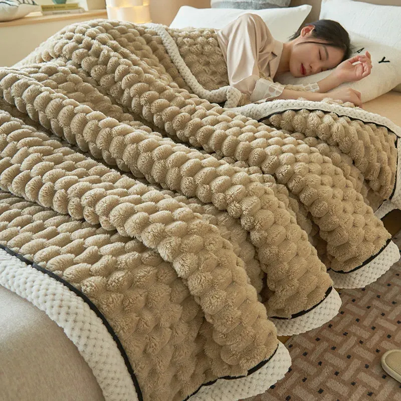 Multi-function Plush Throw Blanket