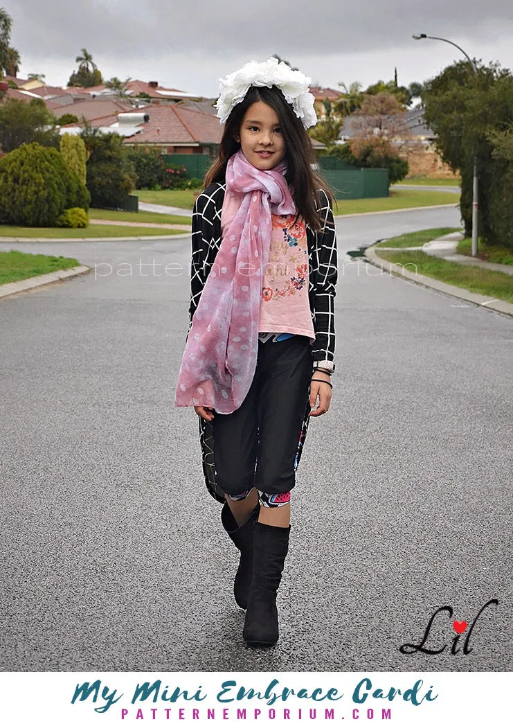 My Mini Embrace | Kids Cocoon Cardi Sewing Pattern