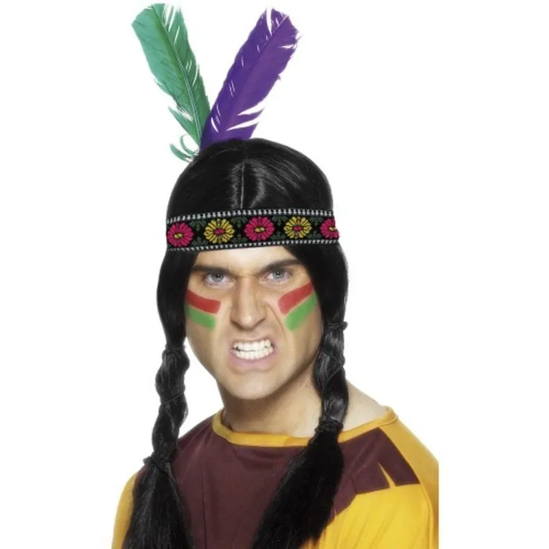 Native American Inspired Feathered Headband