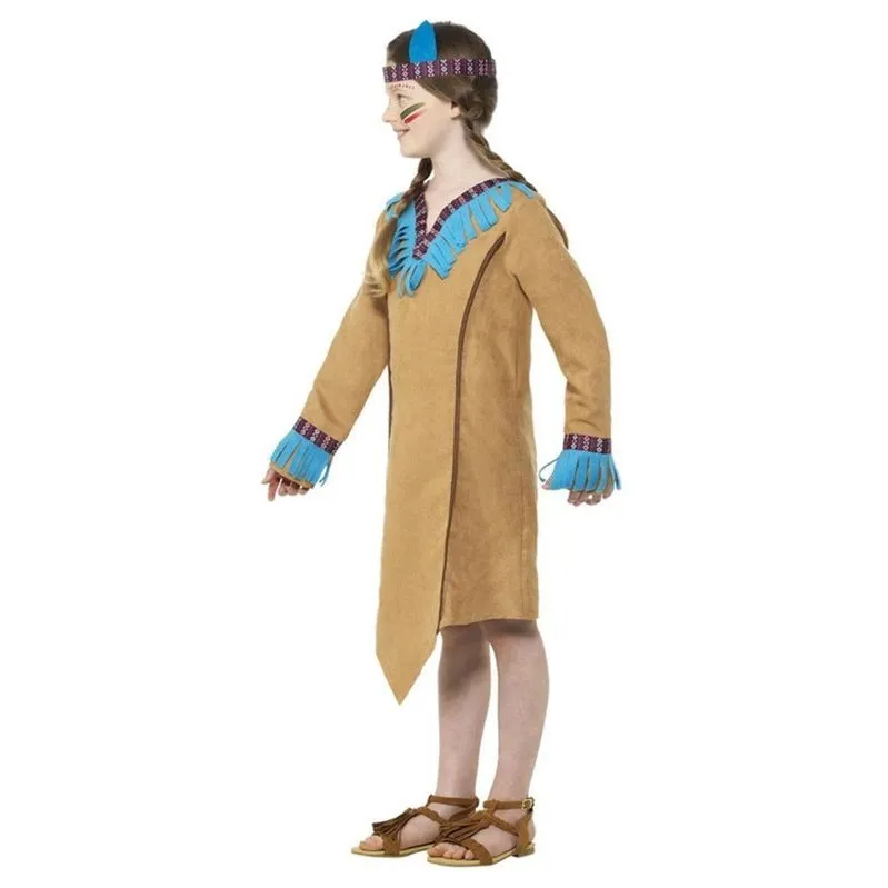 Native American Inspired Girl Costume, Brown