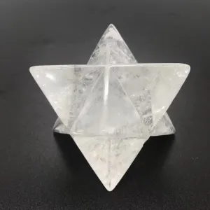 Natural Clear Crystal Merkaba